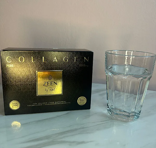 Collagen Peptides a pohár vody